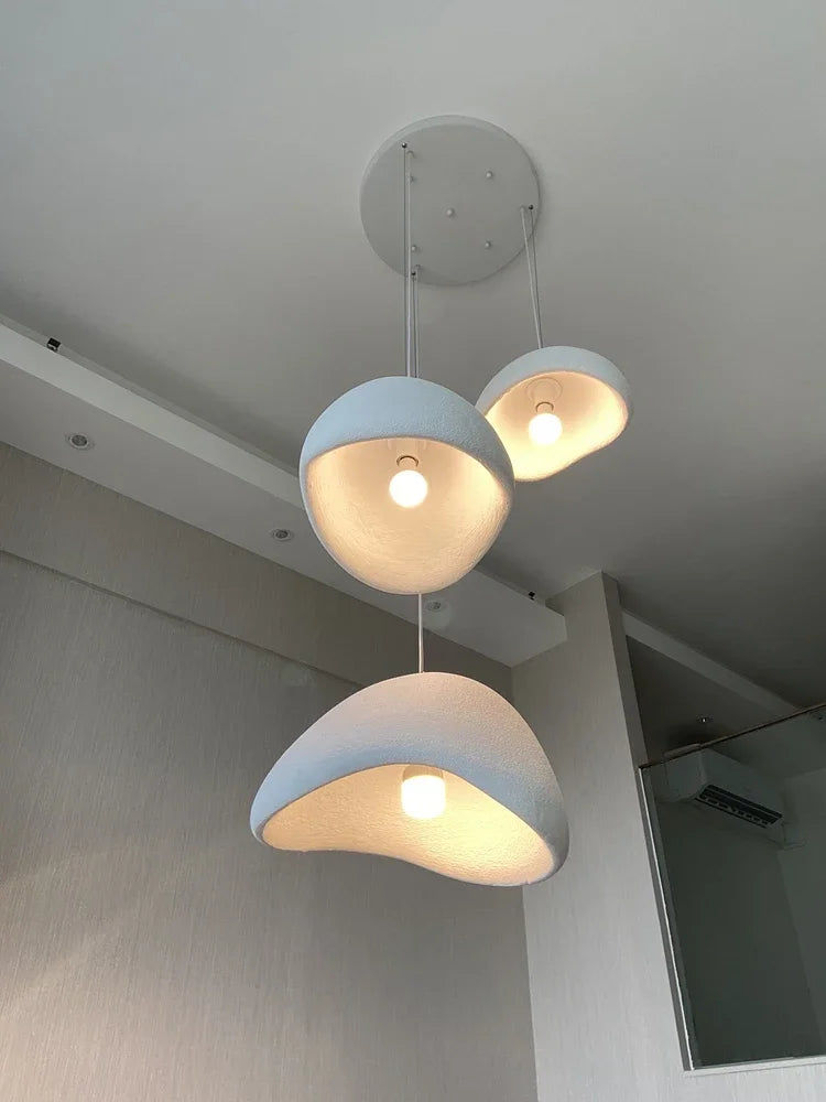 Minimalism Wabi Sabi LED Pendant Lamps For Living Dining Room Restaurant Loft Decor Hanging Chandelier Art Suspension Luminaire