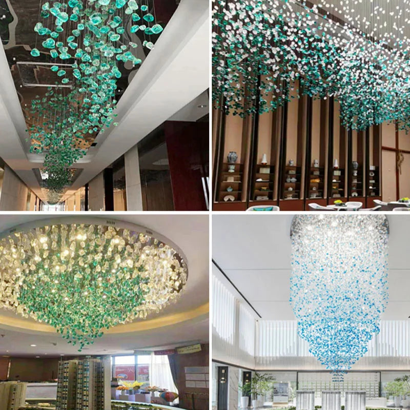 Modern Hanging Lights Hotel Lobby Chandelier Indoor Living Room Pendant Modern Chandelier Ceiling Hanging Lamp.