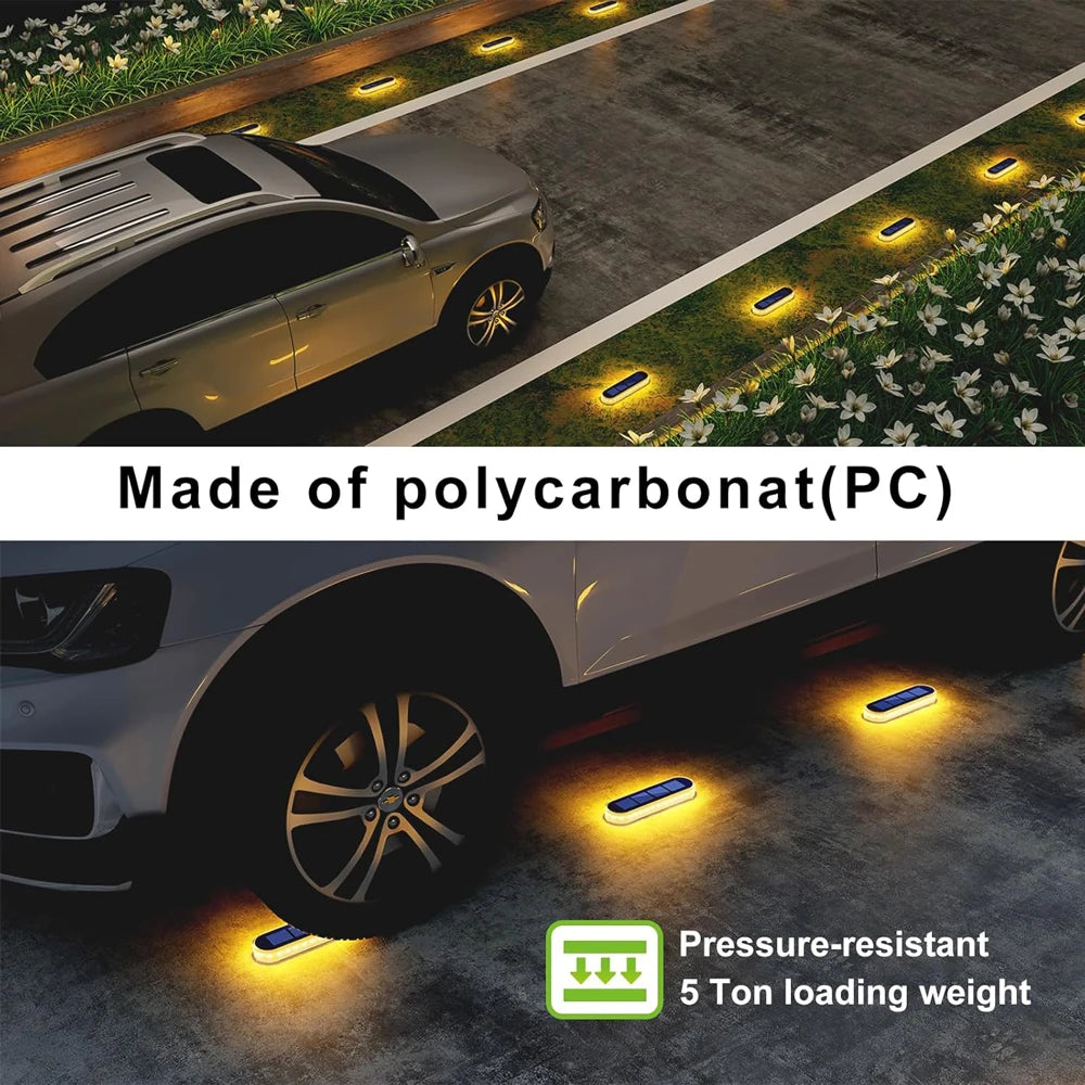 Solar Deck Light Solar Ground Light Outdoor Pathway Stair Lamp Railing Fence Yard IP68 Waterproof Driveway Solar Light