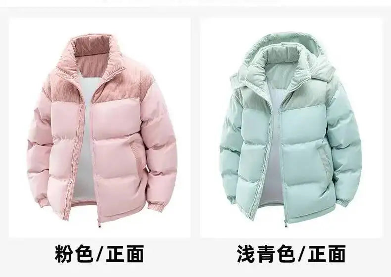 Men's Winter Thickened Cotton-Padded Jacket With Fleece Warm Cold-Proof 2025 Trendy Cotton-Padded Coat For Men