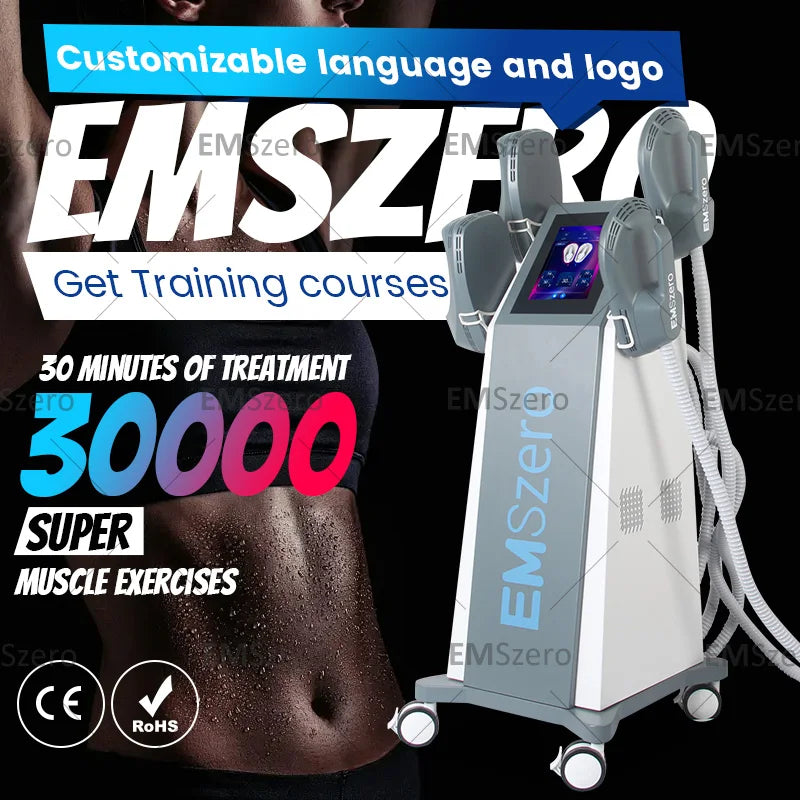 EMSZERO PRO 6500W NEO EMSzero15T EMS+EMT/RF Slimming Machine Nova Body Sculpting EMS Pelvic Muscle Stimulator Salon