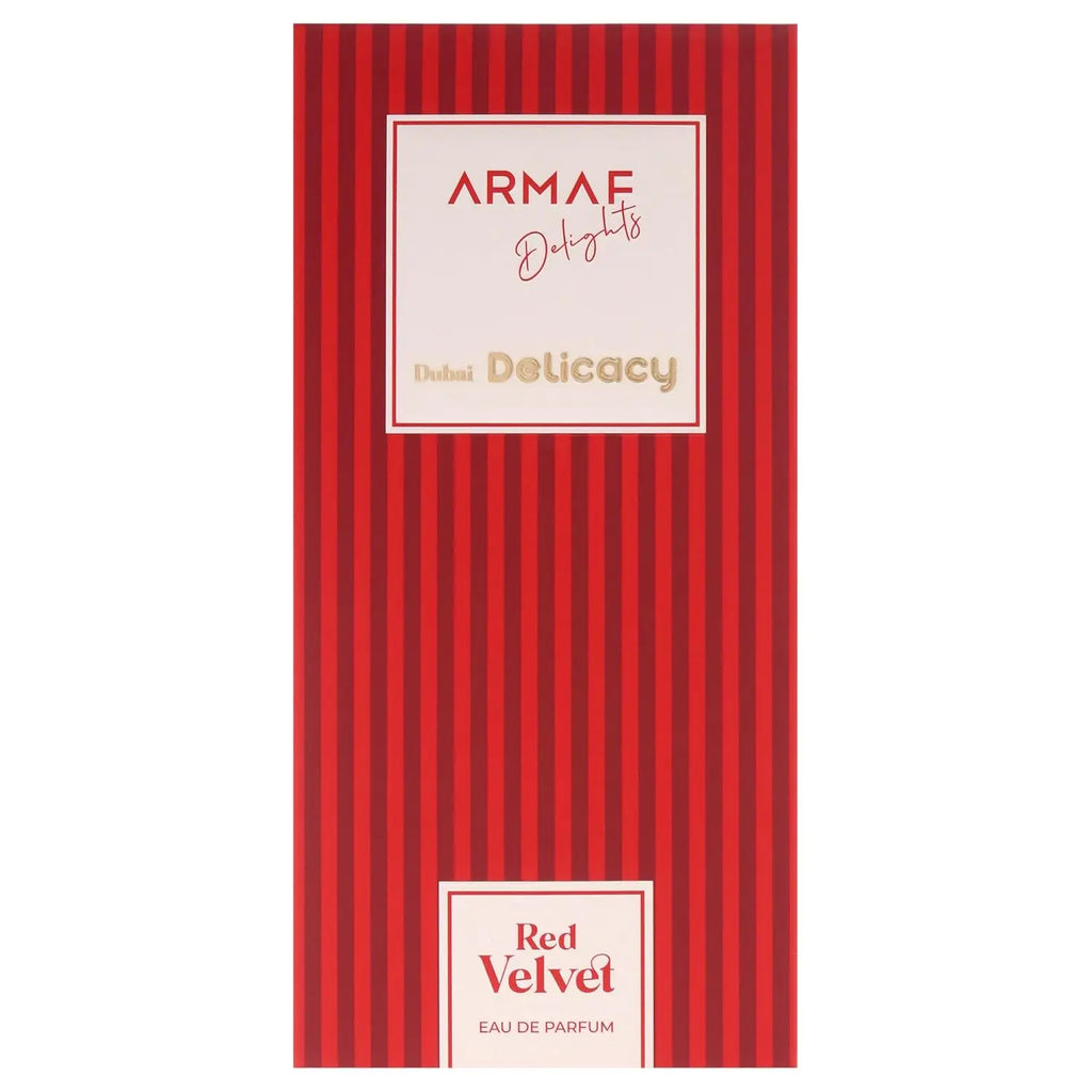 Armaf Parfums Red Velvet Unisex EDP70ml Gourmand Vanilla Fragrance with Lemon Oil Strawberry Whipped Sugar Frangipani Vanilla Bean Musk Amber