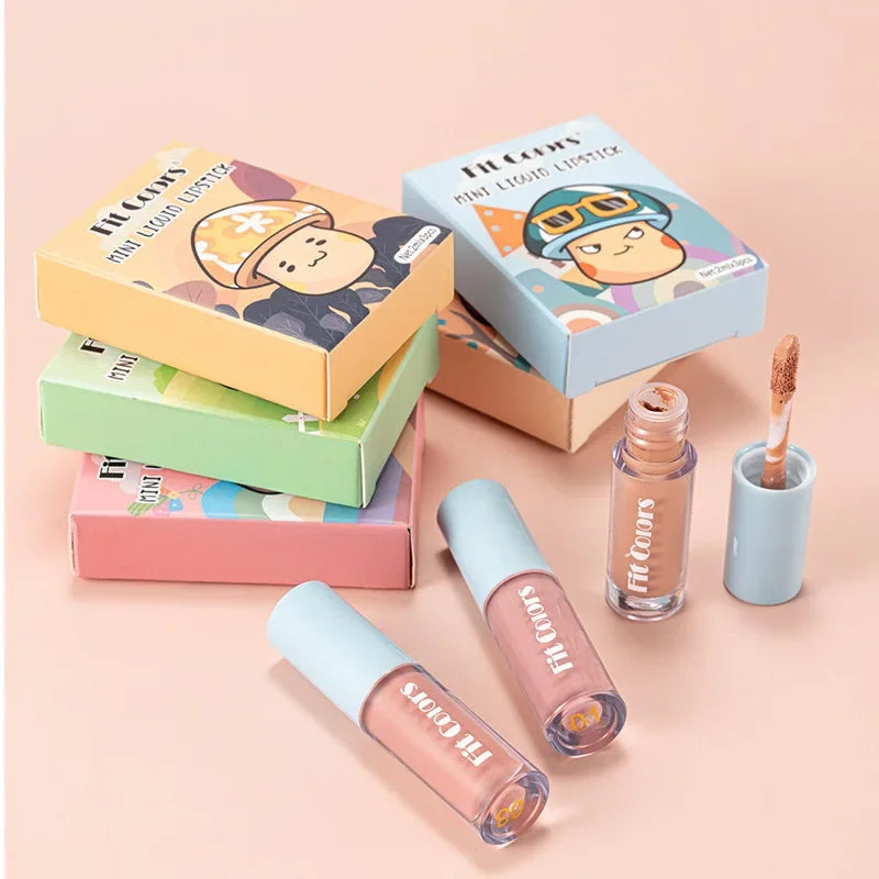 3Pcs/Box Fruit Scented Lip Oil Set with Avocado Strawberry & Peach Flavors Hydrating Transparent Lip Gloss for Soft Smooth Lips
