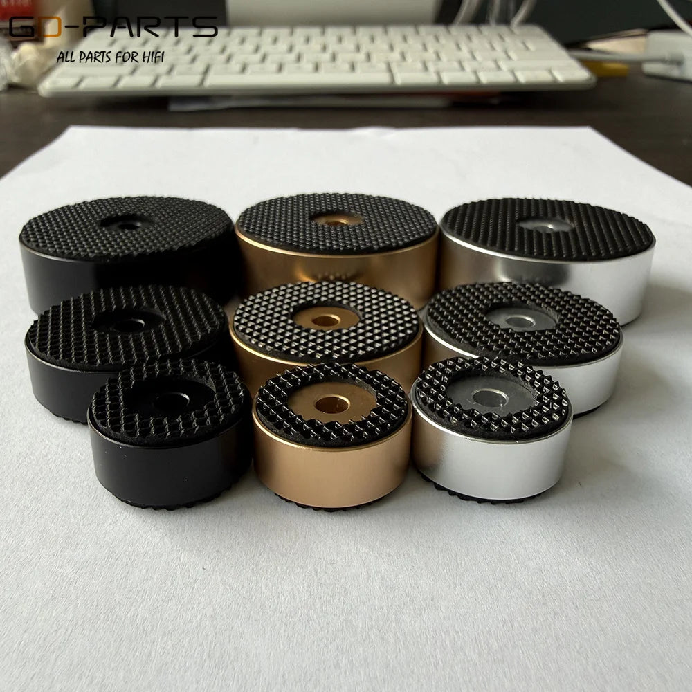 20mm 30mm 40mm Solid Aluminum Amplifier Feet Speaker Cabinet Isolation Stand Damper Leg Base DAC PC Turntable CD Player Mat Pad