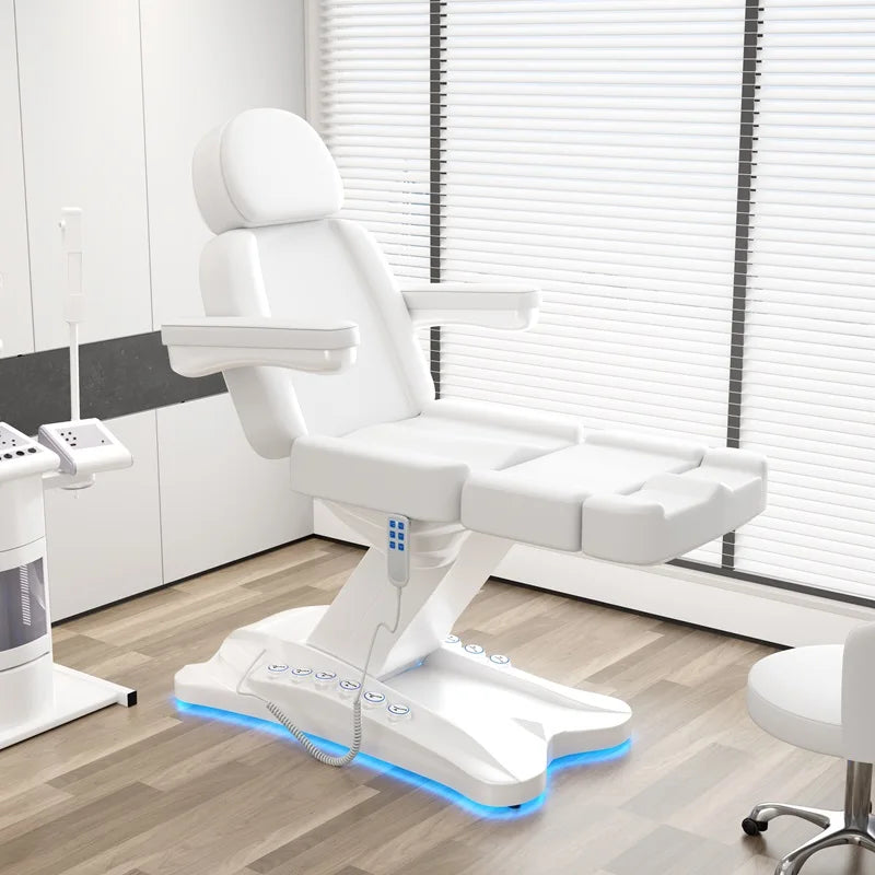 Modern 4 Motor Electric Beauty Facial Dermatology Massage Table And Bed