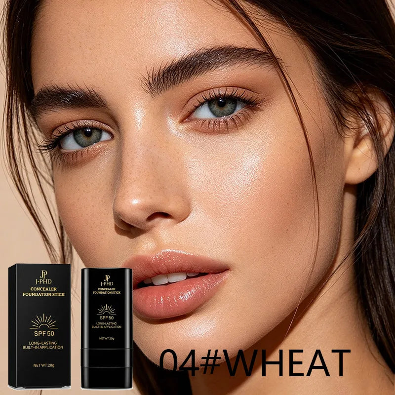Matte Eraser Foundation Cream Stick Full Coverage Waterproof Oil-control Face Base Velvet Makeup Moist Light Concealer Foundatio