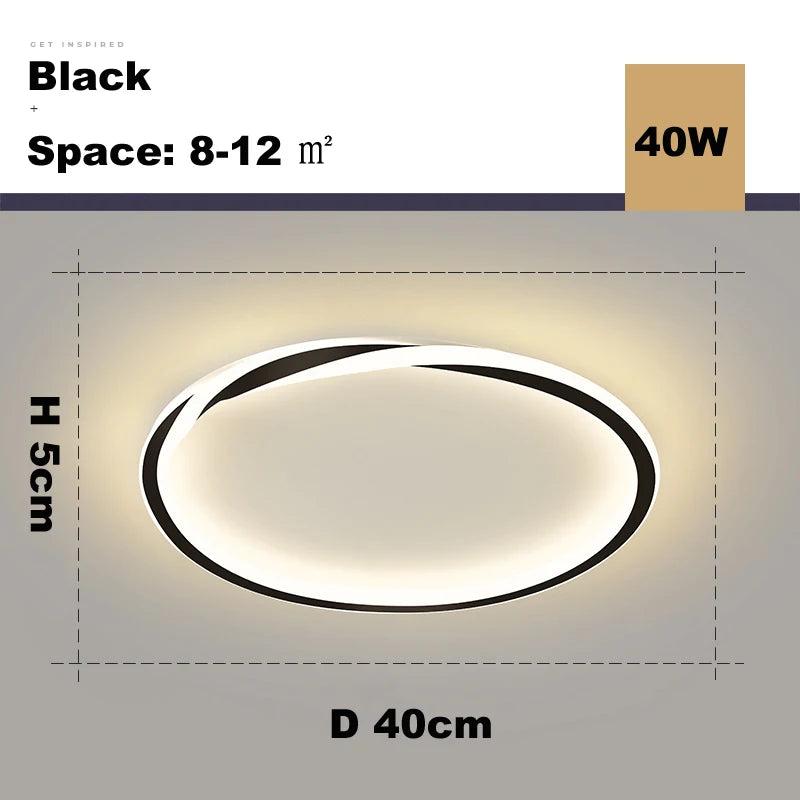 Modern LED Room Decoration Ring Ceiling Light Living Room Bedroom Dining Room Ceiling Lamp Indoor Lighting Decorative Lamps