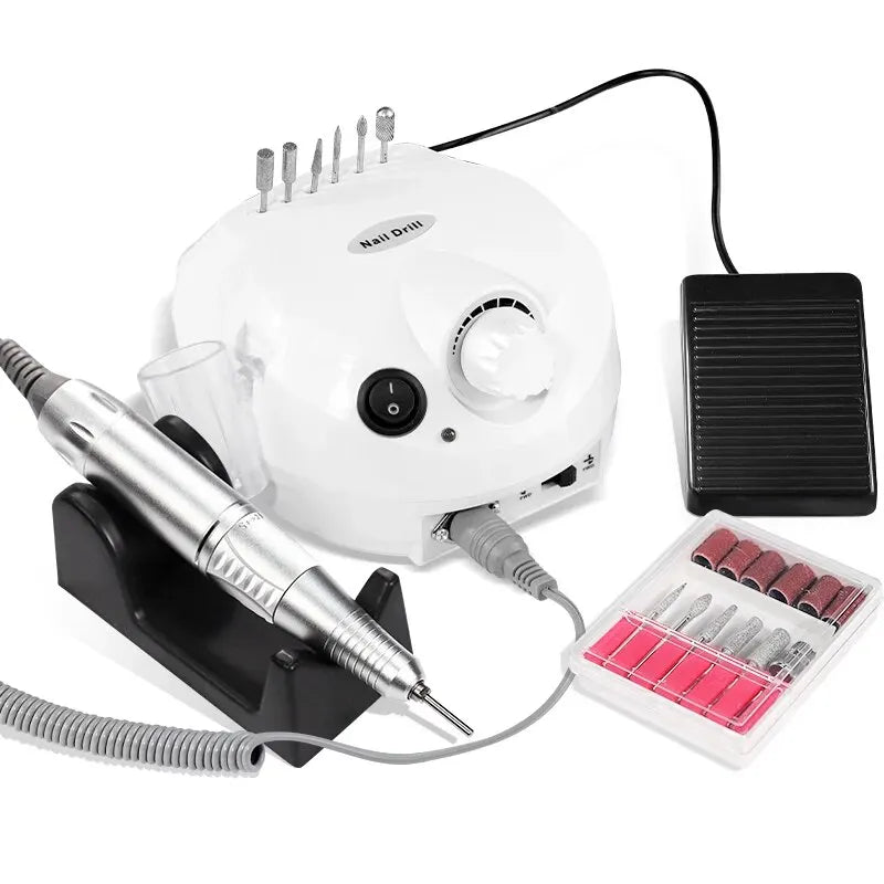 35000RPM Professional Nail Drill Machine for Manicure Drill Tips Electric Nails Sander Pedicure File Polisher Equipment Tools