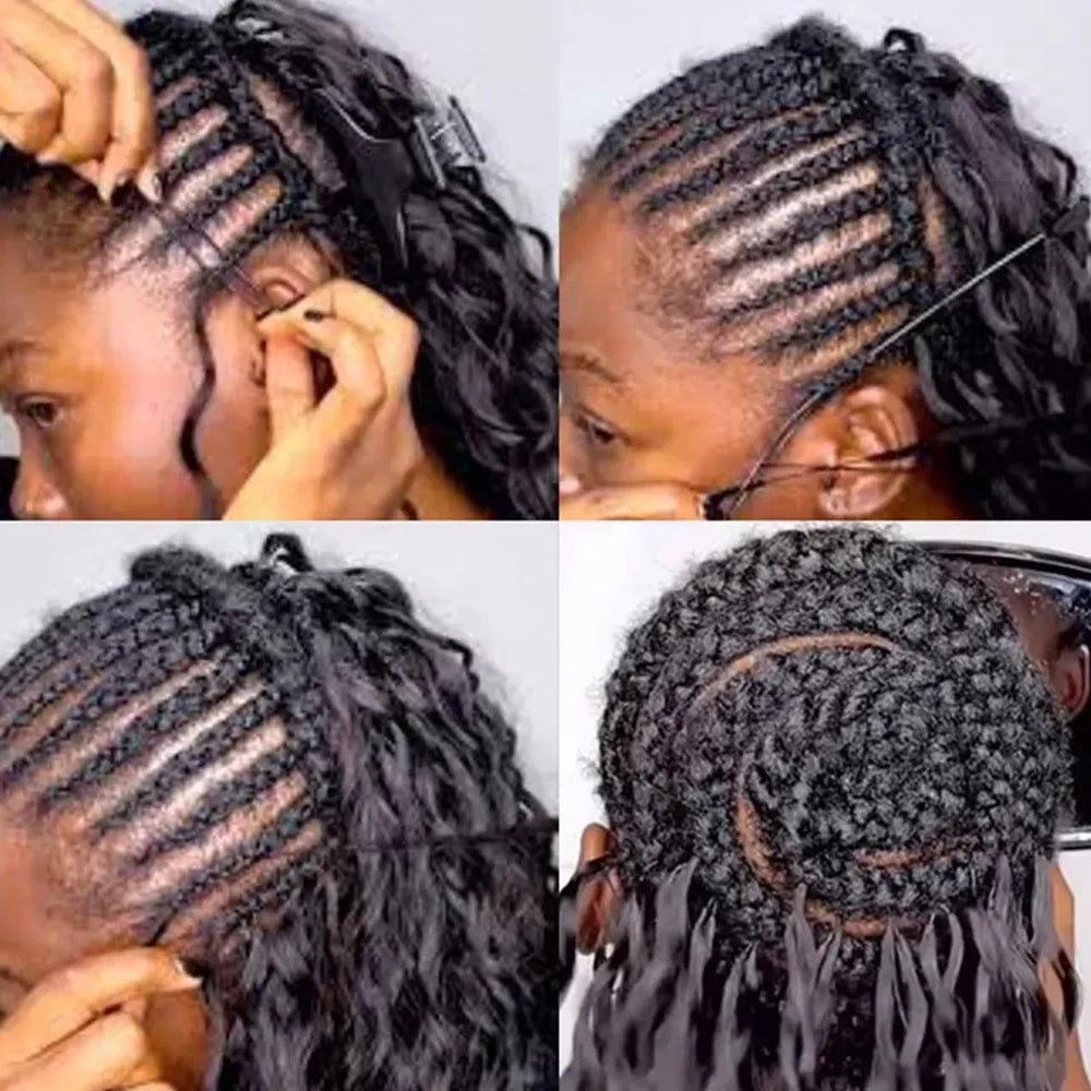 Feather Crochet Human Hair Extension Body Wave Crochet Human Hair Extensions For Women Reusable Pre-Separated Boho Braiding Hair