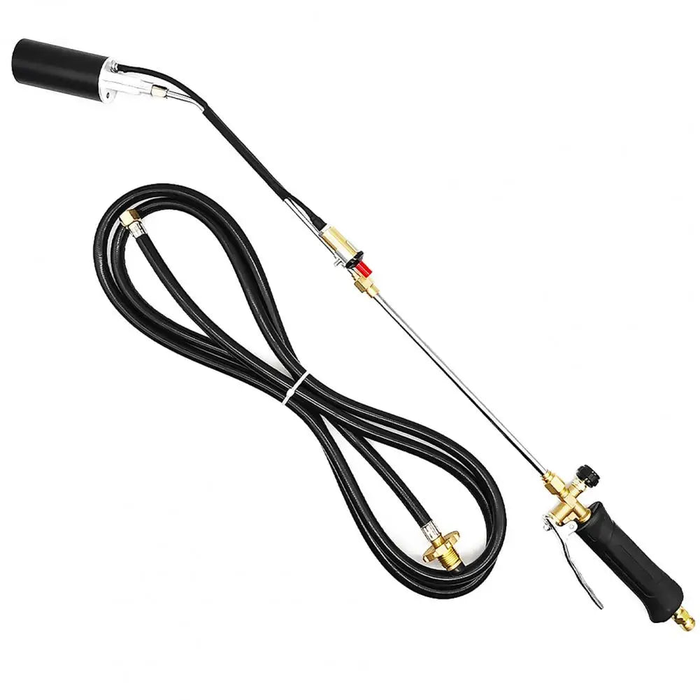 Long Arm Weed Burner Propane Torch Weed Burner with 10ft Hose High Output Flamethrower for Gardening Roofing Self Igniter Turbo