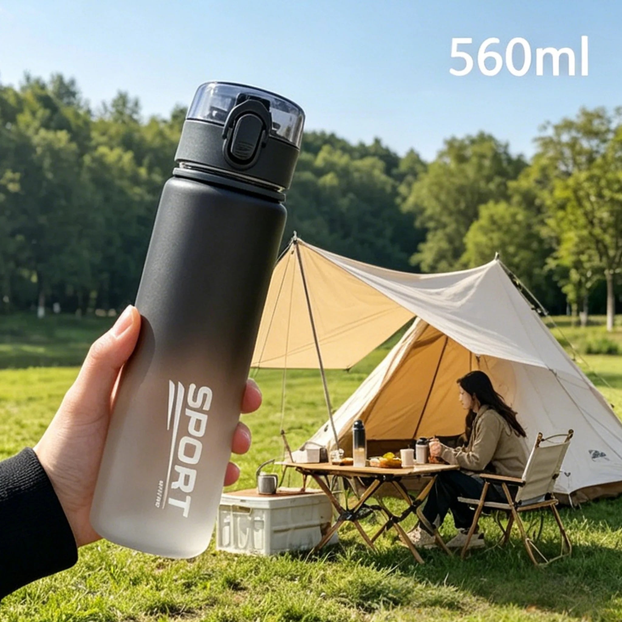 400ML/560ML Brand BPA Free Leak Proof Sports Water Bottle High Quality Tour Hiking Portable My Favorite Drink Bottles Durable