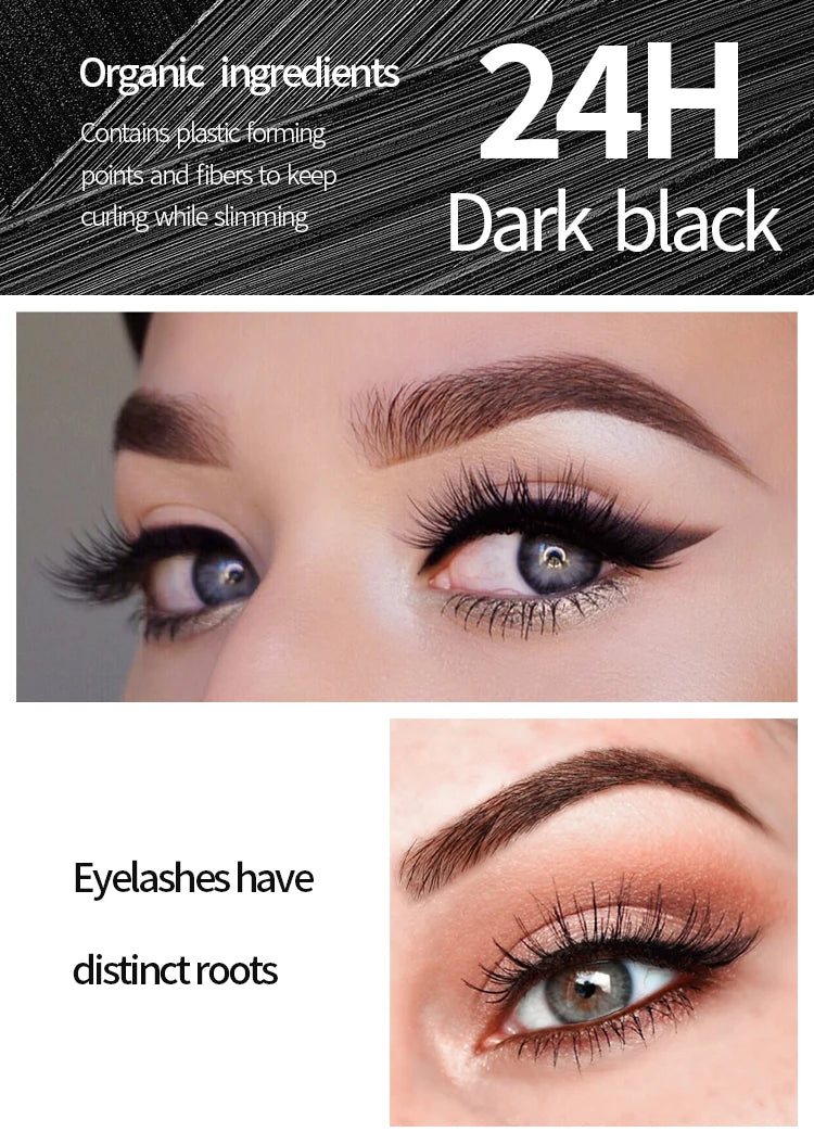 Long Lasting 4D Waterproof Mascara Liquid Eyeliner Pencil Set For Voluminous Curling Lashes And Natural Eyebrow Makeup
