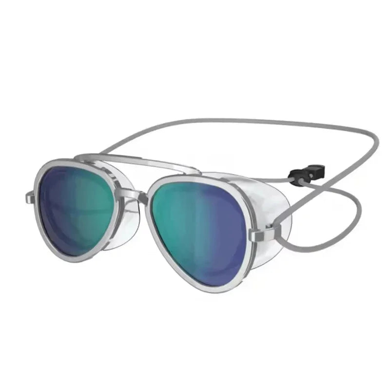Vintage Fashionable Sun Protection Glasses Men Women Outdoor Travel Adjustable Drawstring Full Angle Silicone Surfing Glasses