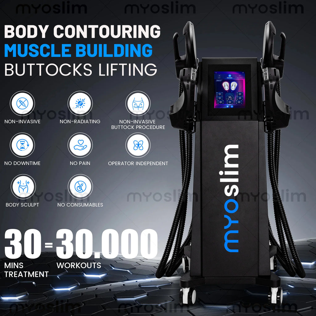 EMS 6500W Body Sculpting Machine RF Muscle Building Fat Reduction Slimming Beauty Salon Equipment 200Hz 15T Abdominal Hips Lift
