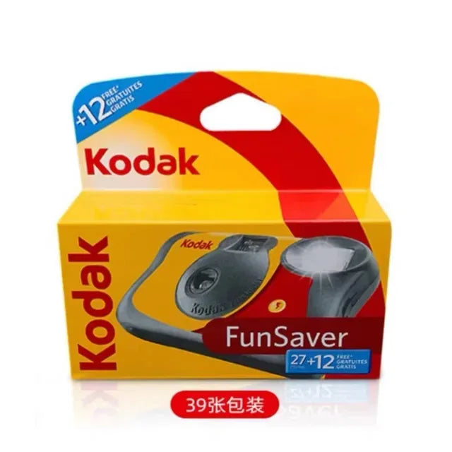 Kodak FunSaver Single Use Camera Classic  27 Sheets 39 Sheets With Flash Original 1-5 Pcs Disposable Point-and-Point Film Camera