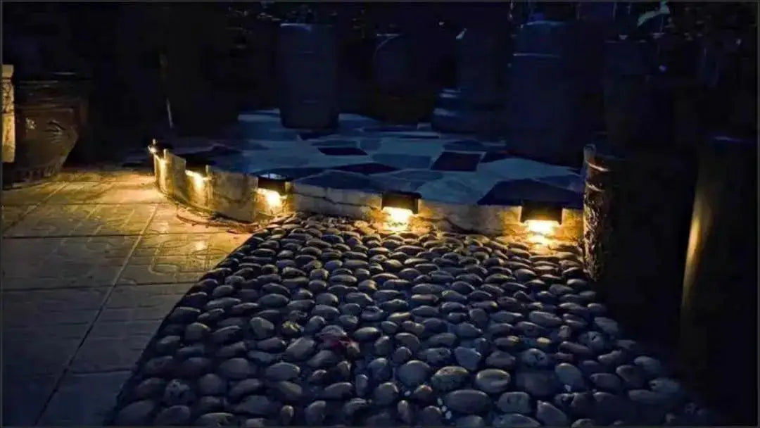 Solar Light Outdoor Stair Wall Step  LED Street  Garden Balcony Decoration Waterproof Stairs Fence Lamp