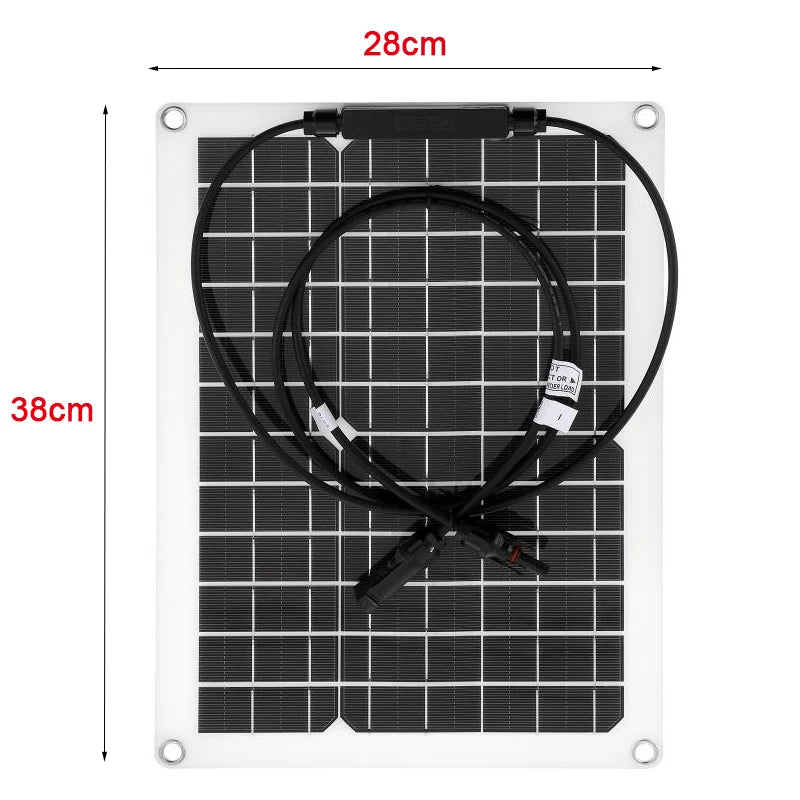 12V to 220V Solar Power System 300W Solar Panel 10A-100A Controller 1500W Modified Sine Inverter Complete Power Generation Kit