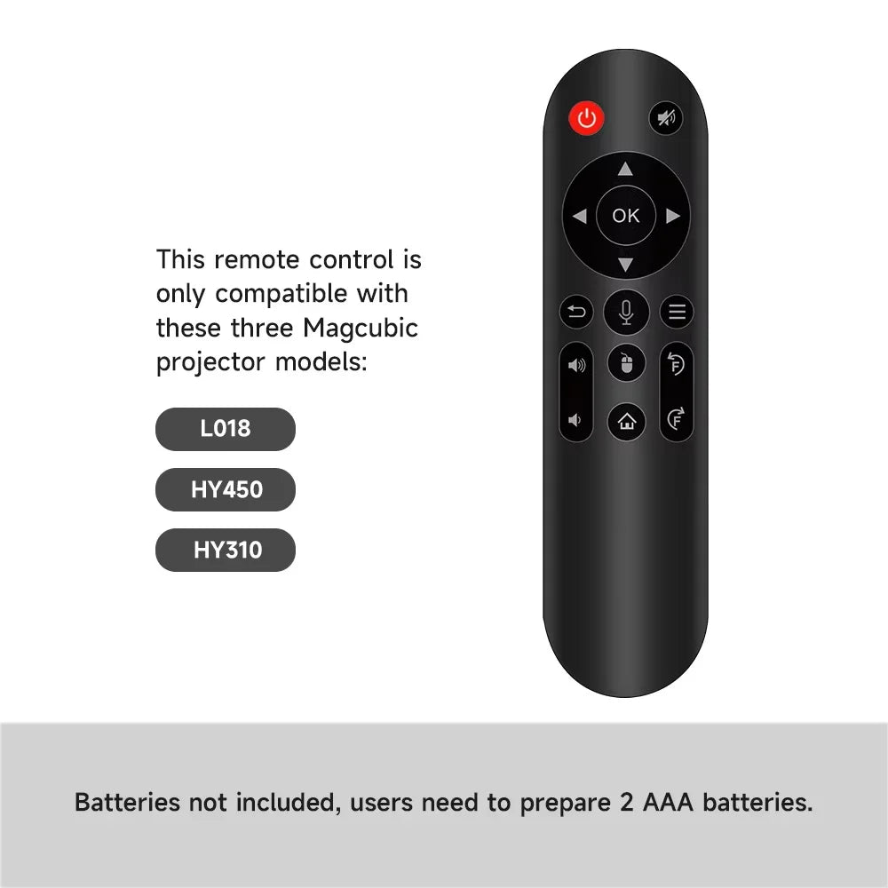 Magcubic Projector Remote Control Replacement 6-Axis Gyro Sensor Air Vioce Mouse For Original L018 HY450 HY310 HY350 HY260Pro