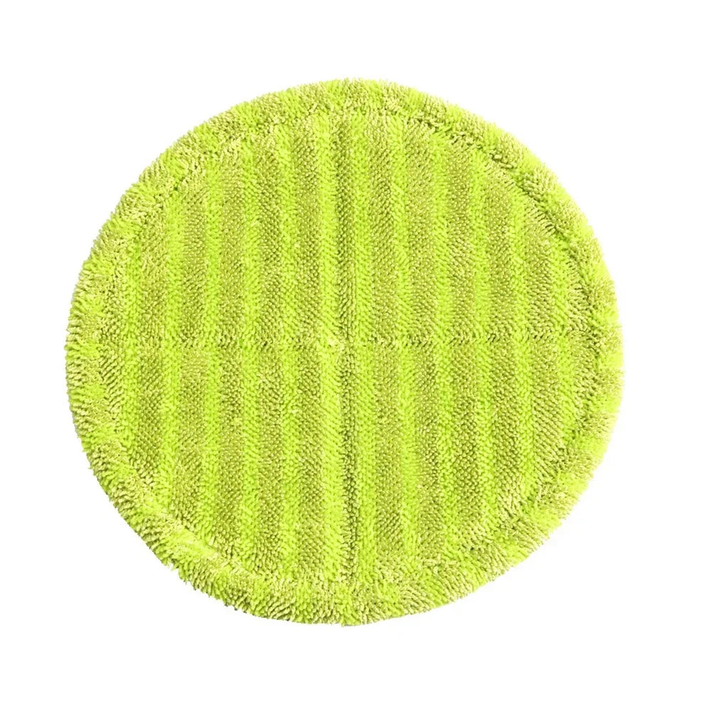 6PCS Round Wrapping Green Mopping Cloth 16cm Electric Mop Replacement Cloth Microfibre Pads Suitable For Hurricane Floating Mop