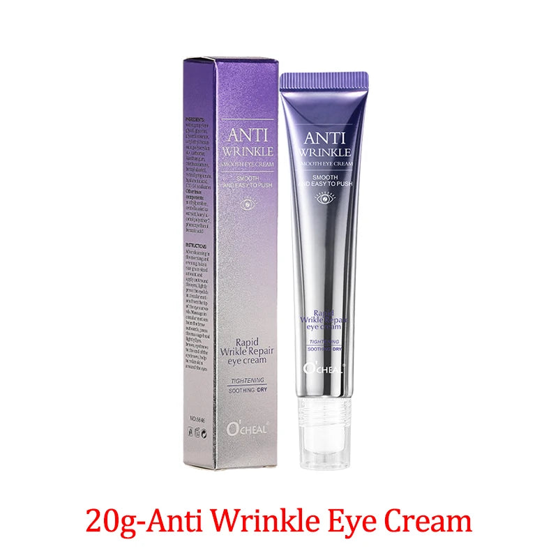 Improve Wrinkle Dark Circle Eye Cream Roller Massager Firming Moisturizing Eye Bags Hyaluronic Acid Eye Skin Care Products