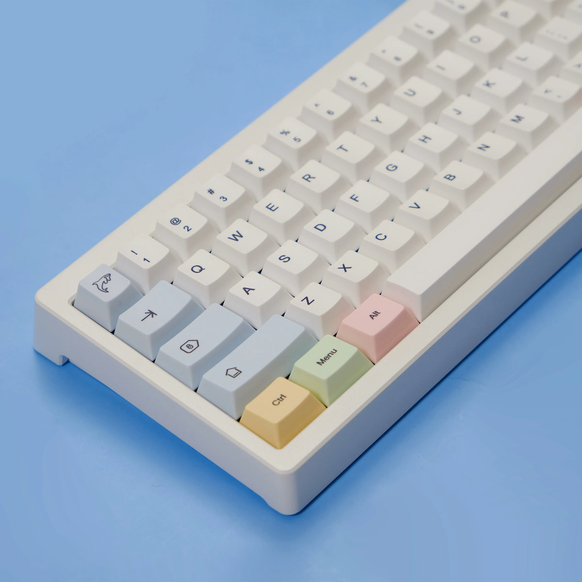 Chalk Keycaps 151 Keys Big Set Cherry Profile JCM Pbt EN/KR Split Alice 7u Space Bars For Mechanical Keyboard HI75 Wooting