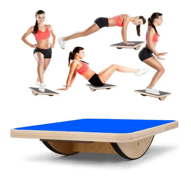 Wooden Square Balance Table Portable Anti Slip Wobble Seesaw Sensory Integration Rehabilitation Coordination Training Equipment