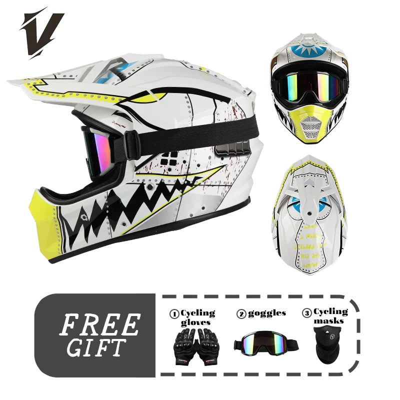 Motocross Helmet Motocross Bicycle Downhill Capacete AM DH ATV Cross Helmet Child Motorcycle Helmet Unisex