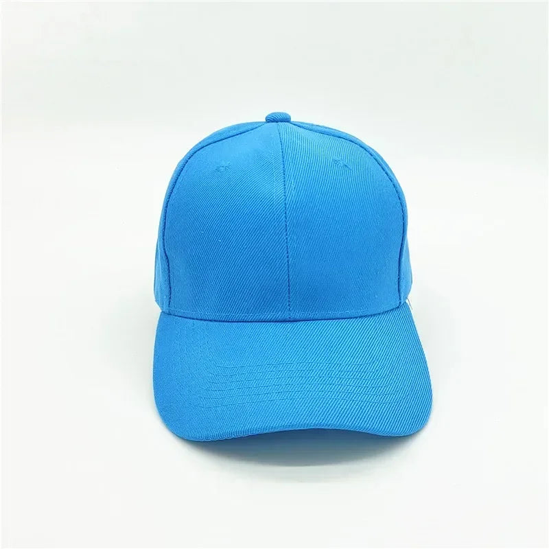 Adult solid acrylic baseball cap Curved visor hats Men women casual plain trucker cap Adjustable sun hats casquette  Dad hats
