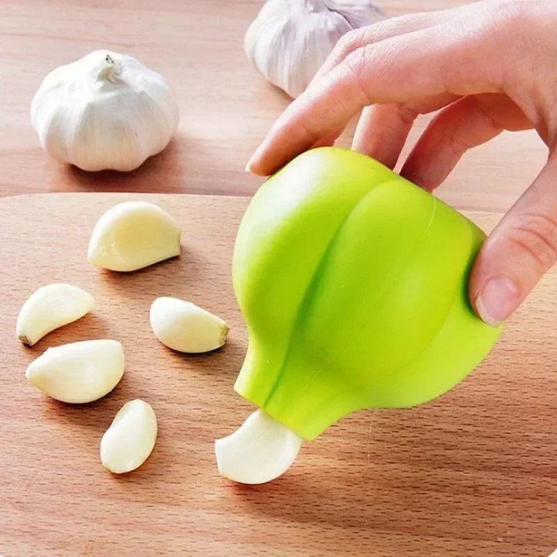 Silicone Garlic Peeler Garlic Skin Remover Easy Quick To Peel Garlic Cloves Roller Peeling Funny Kitchen Gadgets Kithchen Tools