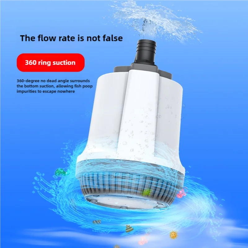 Submersible pump fish pond water bottom suction pump fish pond filtration circulating water pump koi fish pond water device