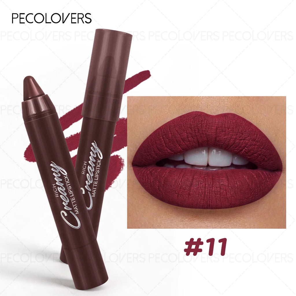 1PC Smooth Lip Glaze,Waterproof, Moisturizing Matte Lipstick Pen,Perfect for Party & Stage Makeup