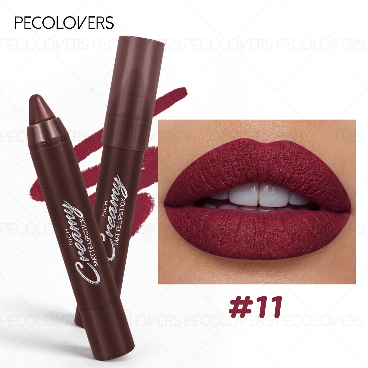 1PC Smooth Lip Glaze,Waterproof, Moisturizing Matte Lipstick Pen,Perfect for Party & Stage Makeup