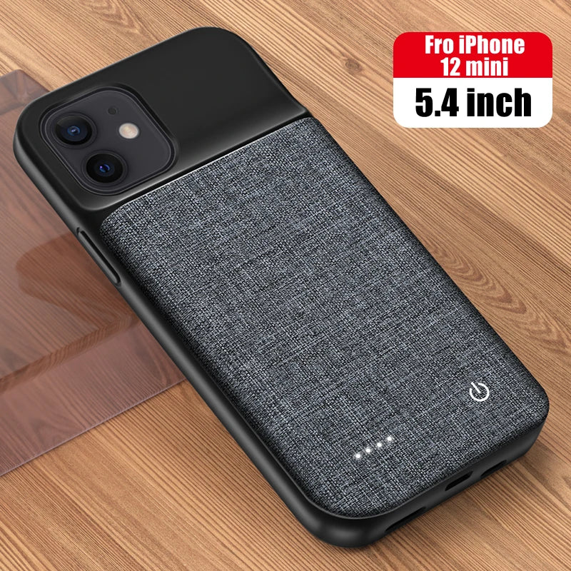Smart battery Charger Case For iPhone 11 12 13 14 Pro Max XR XS Max 13 Mini Portable Power Bank Charging Cover batterie externe