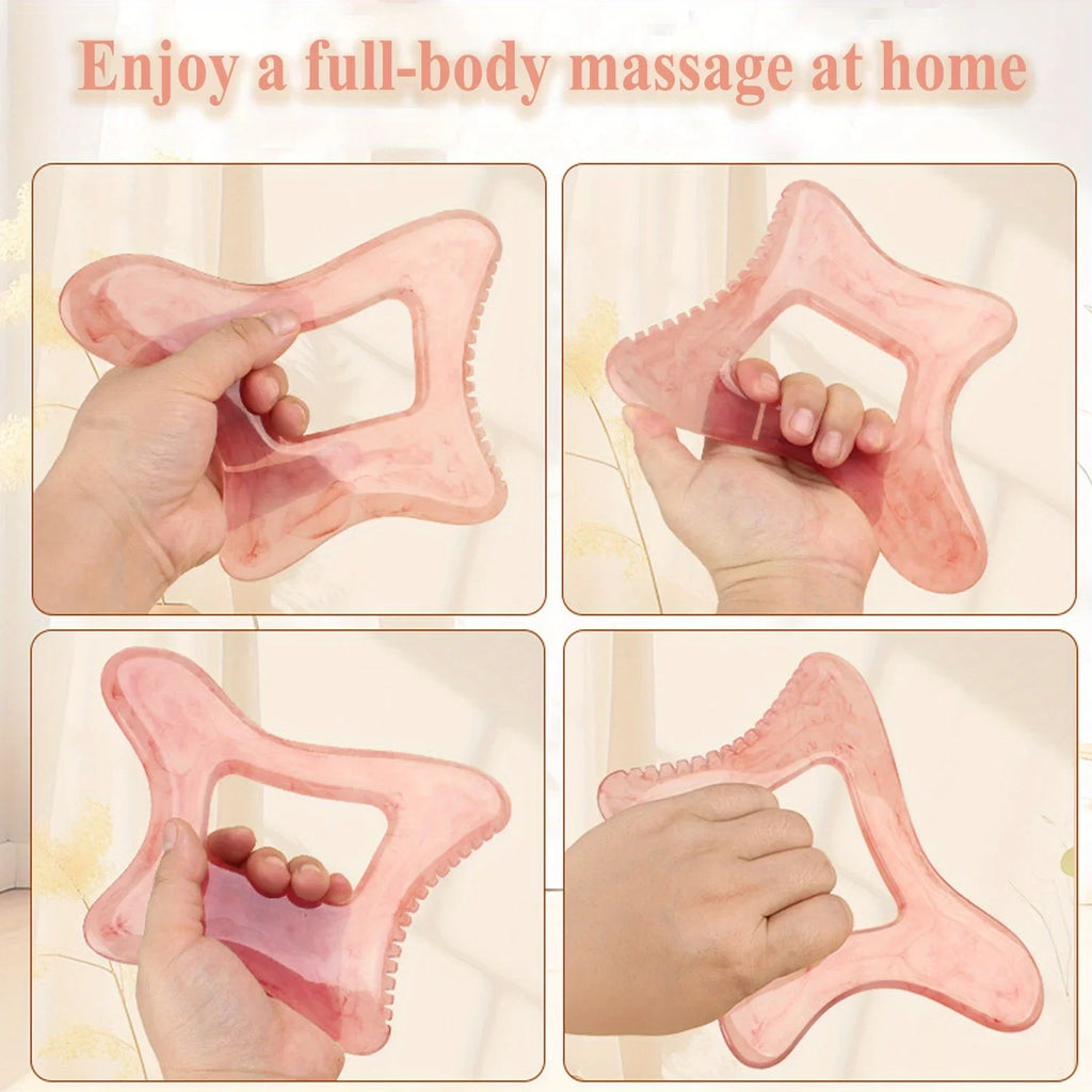 Resin Gua Sha Board for Massage, Acupressure, and Full Body Massage; Suitable for Facial and Neck Meridian Unblocking