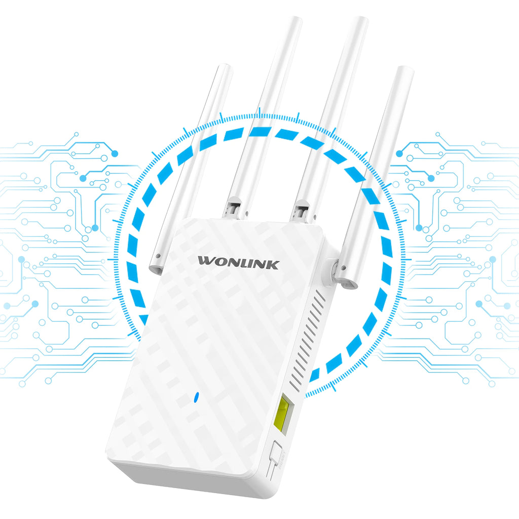 WONLINK 1200Mbps WiFi Repeater Long Range 5Ghz De Sinal Wifi Extenders Amplifier Signal Booster Antenna Repeator UK Plug Repetid
