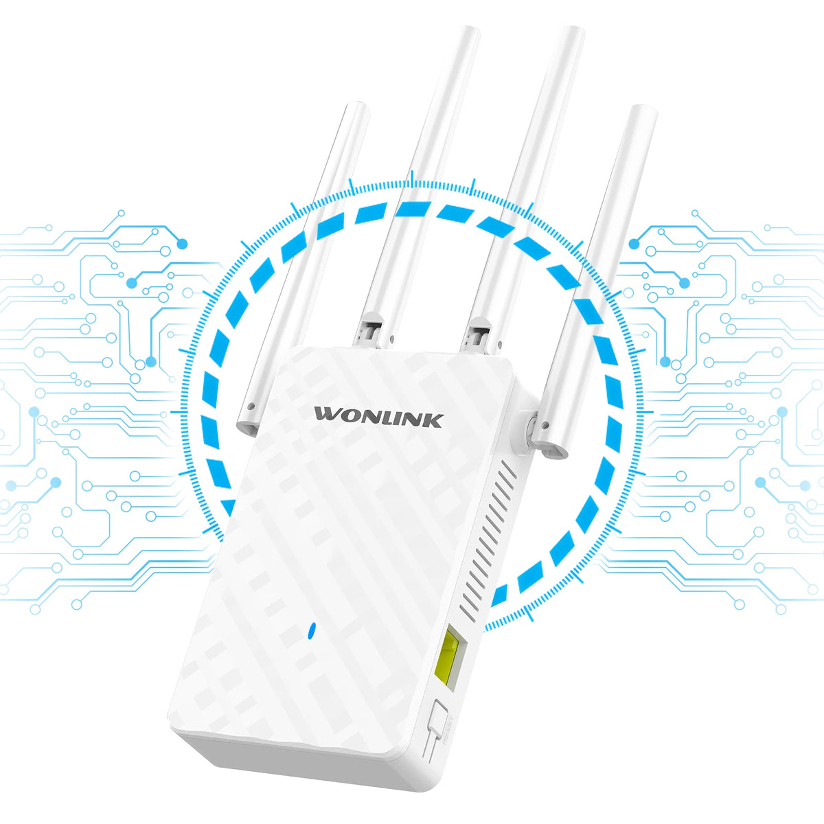 WONLINK 1200Mbps WiFi Repeater Long Range 5Ghz De Sinal Wifi Extenders Amplifier Signal Booster Antenna Repeator UK Plug Repetid