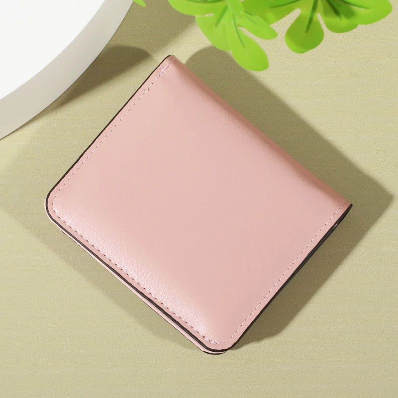 PU Minimalist Wallet - Snap Closure, Zip Pocket, Multifunctional Credit Card Holder, Casual Unisex Bag for Daily Use with
