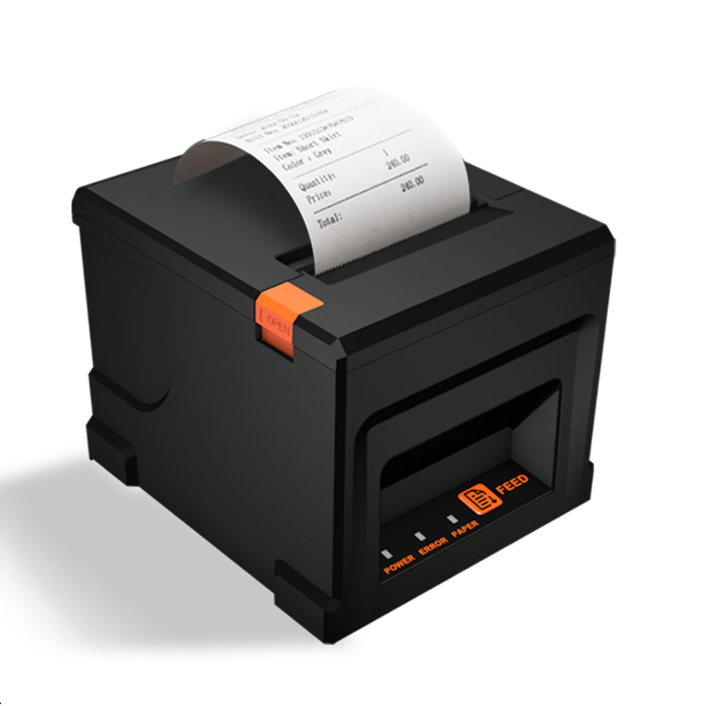 80mm Receipt Printer POS Printer with Auto Cutter Desktop Direct Thermal Printing Support ESC/POS for Restaurant Supermarket