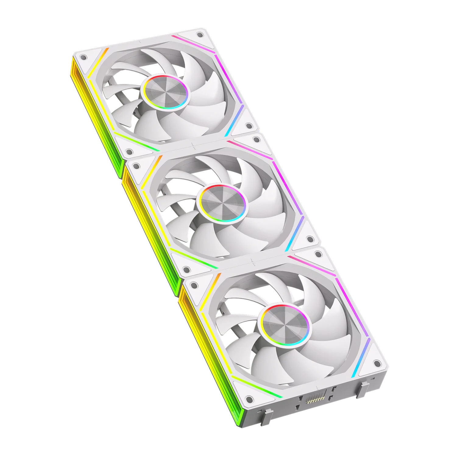 Power Train X-GAMERX PRISM 8RS ARGB Fan 800-1800RPM CPU Cooling Fan PWM Quiet Integrated Building Block Case Fan