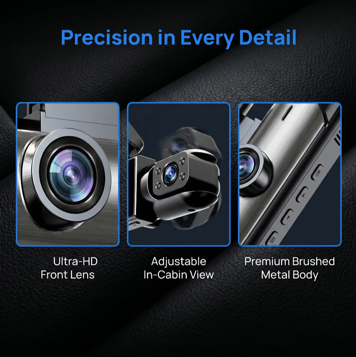 HD 1080P Dual Camera Dash Cam for Car with IR Night Vision Car dvr Loop Recording Wide Angle Lens Car Camera Recorder