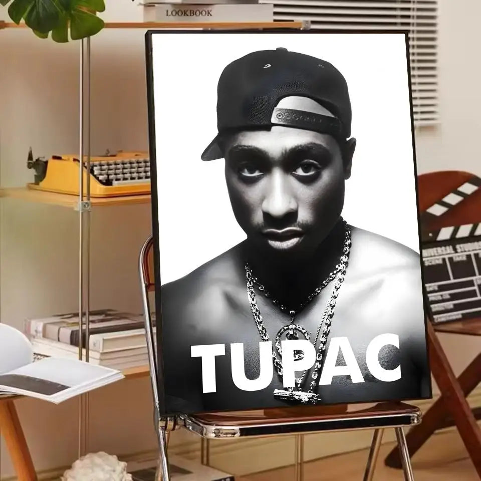 Rapper 2Pac T-Tupac S-Shakur Poster Paper Print Home Living Room Bedroom Entrance Bar Cafe Art Painting Decoration