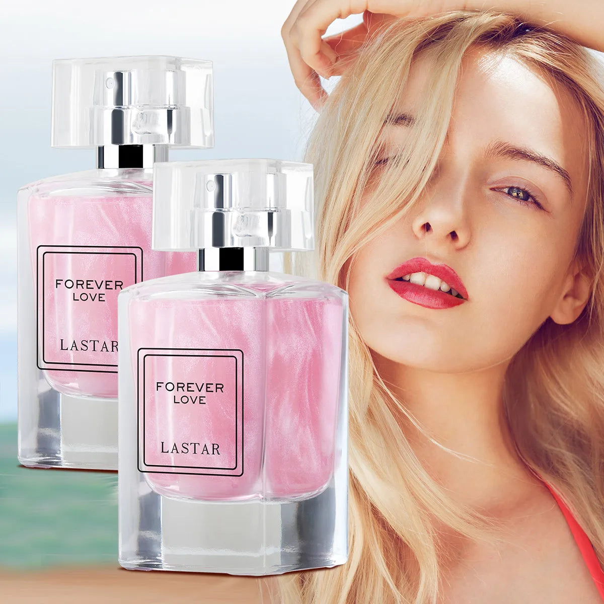 LASTAR Women's Perfume, Christmas Gifts.  Total 100ml/3.38fl oz, Rose Scent, Long-Lasting Fragrance,Dating Atmosphere