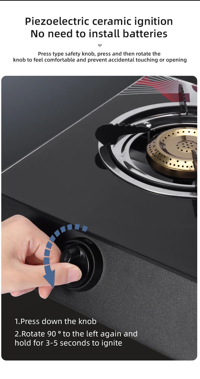 Factory Wholesale 3 burner Home Kitchen Stove Cook-top Table Stand Gas Cooker Use LPG