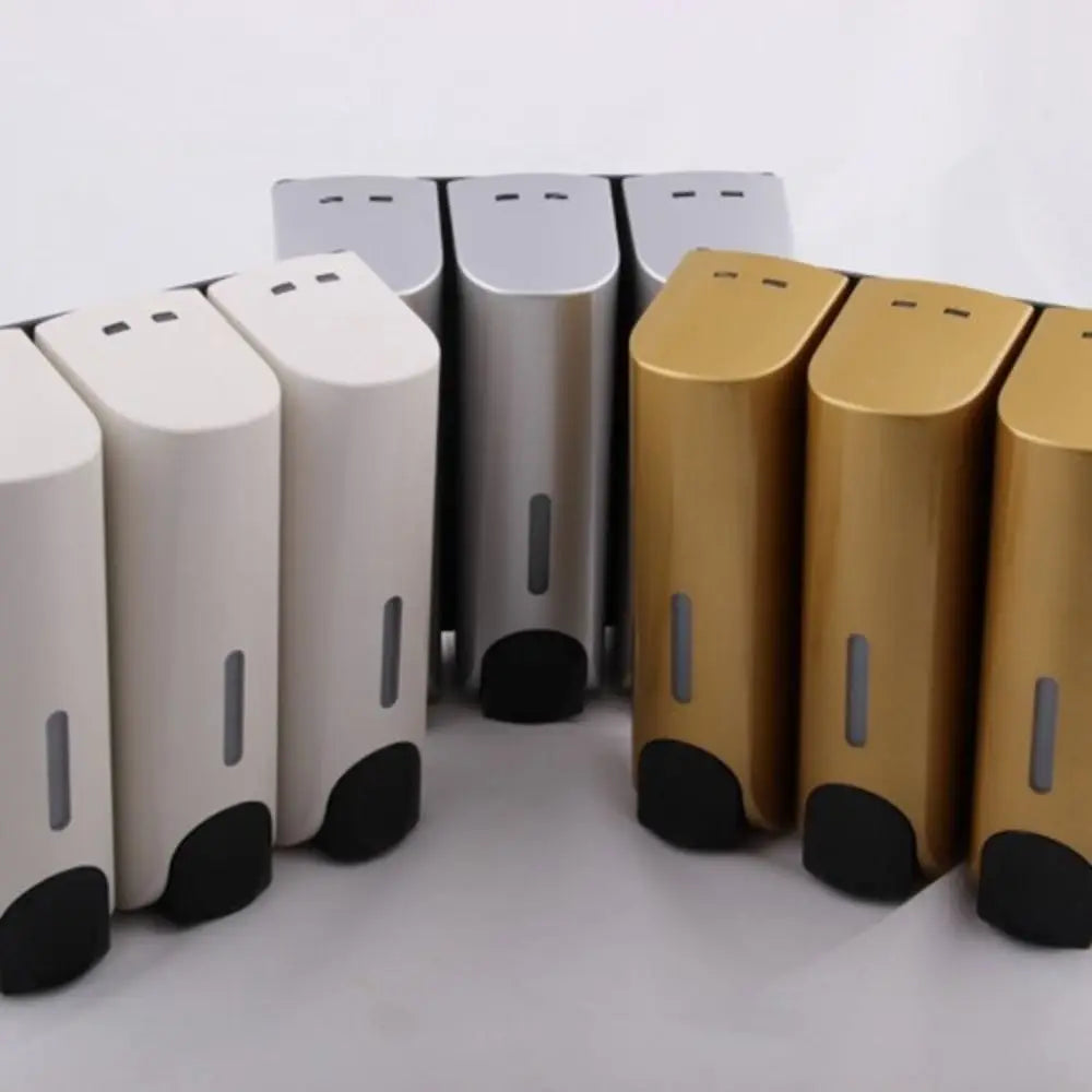 Manual Press Wall Mounted Soap Dispenser Refillable Lock Lotion Soap Container Large Capacity Space Saving Shampoo Liquid Bottle