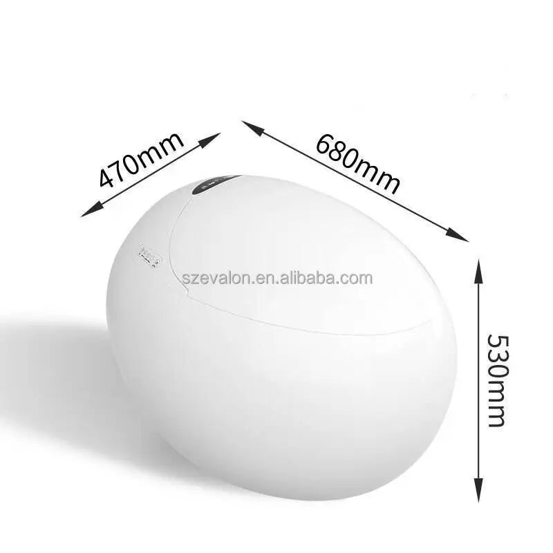 2023  New Modern Egg Shape Toilet Sanitary Ware Bathroom Ceramic Luxury Electric Intelligent Wc Smart Toilet Automatic