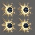 4 Packs Waterproof LED Decorative Light Outdoor Solar Stairs Lights for Wall Garden Yard Patio Pool Pathway Outside Solar Lamp