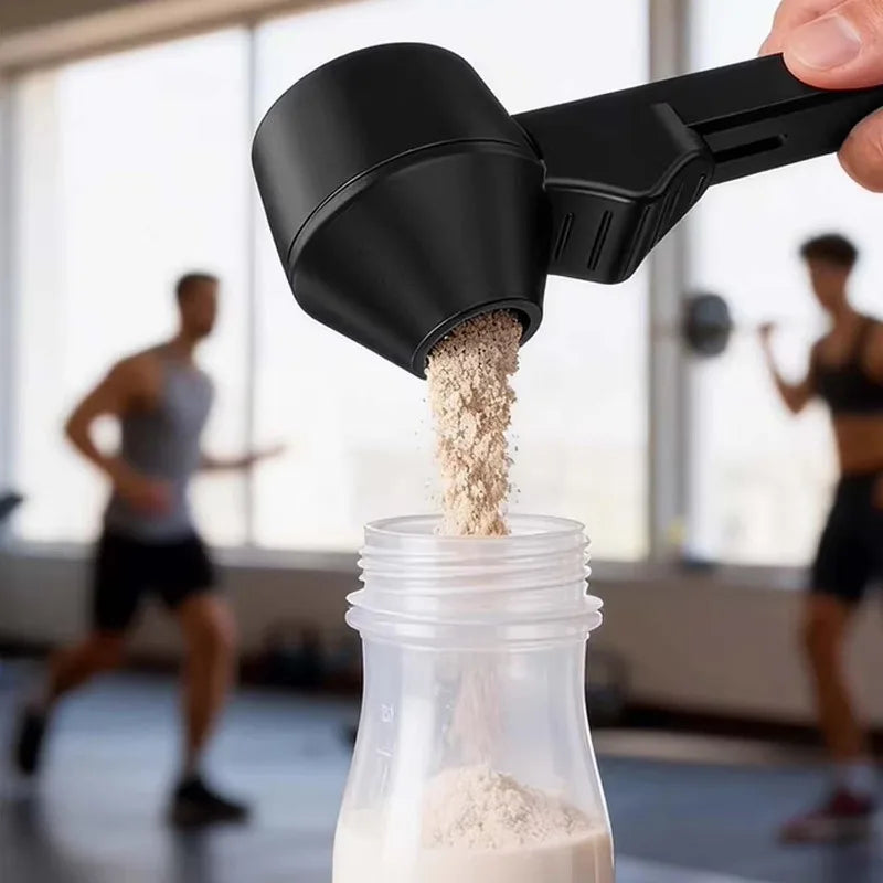 1/10pcs Sliding Leakproof Coffee Scoops Large Capacity Coffee Protein Milk Powder Measuring Spoon Portable Home Kitchen Gadgets