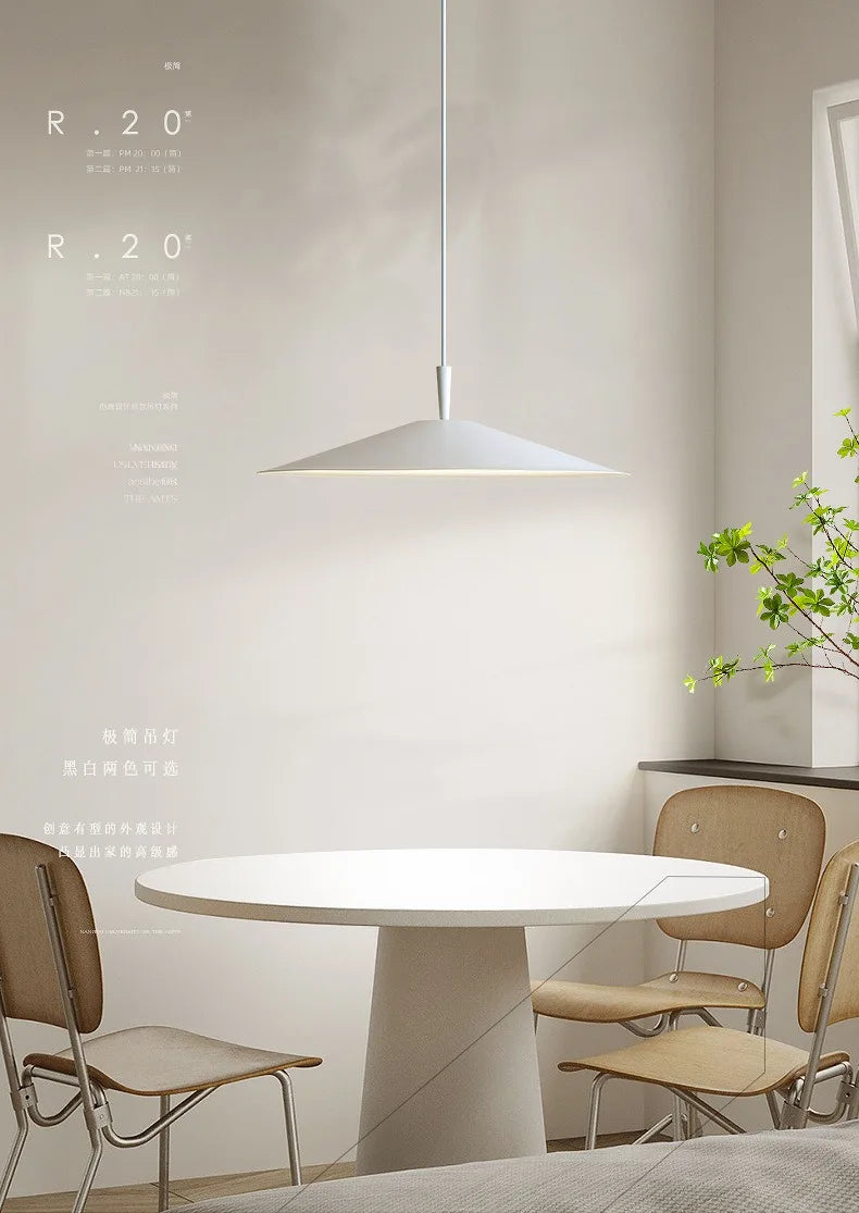 Modern Minimalist Black/White Designer Ceiling Chandelier Lights Modern LED Indoor Lighting Living/Dining Room Kitchen Island