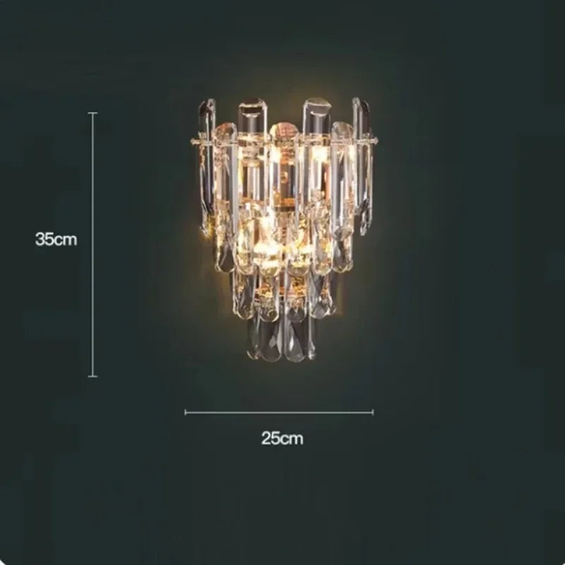Modern Luxury Led Lights Clear Crystal Chandeliers for Living Room Villa Bedroom Dining Room Art Home Decoration Pendant Lamps