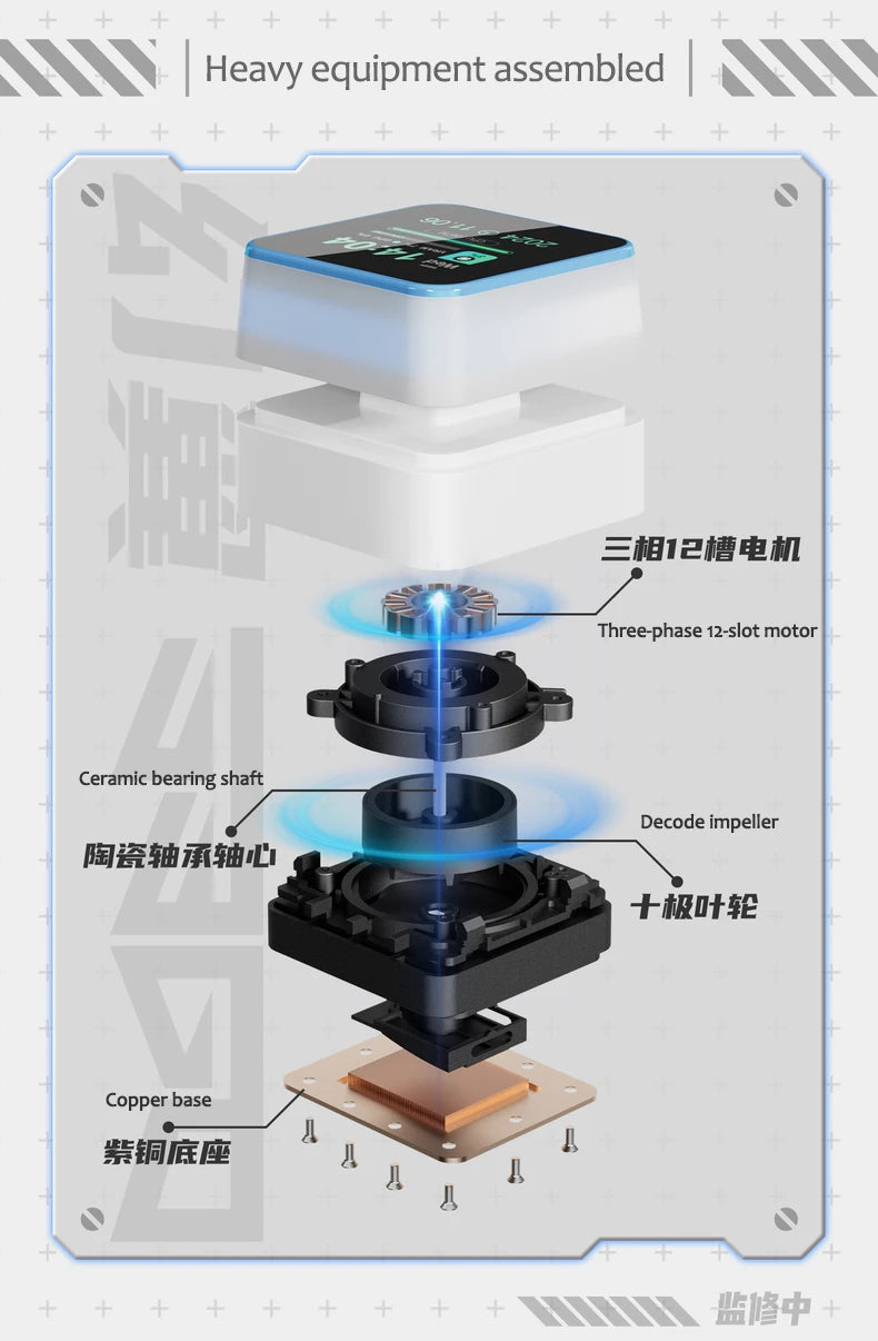 X-GAMERX S360 ARGB All-in-one water cooling radiator/Support LGA1851/1700/115X/1200/AM5/AM4/2.73-inch magnetic LCD screen